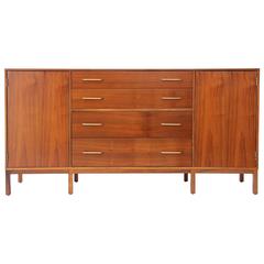 Sideboard in Mahogany and Brass by Edward Wormley for Dunbar