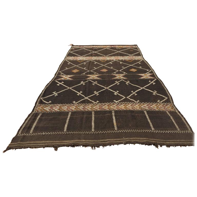 Vintage Moroccan African Nomadic Tribal Rug For Sale at 1stdibs