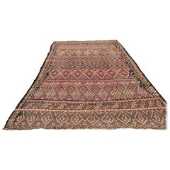 Vintage Moroccan Nomadic African Tribal Rug 7