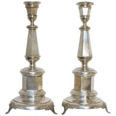 Pair of Silver Sabbath Candlesticks 10
