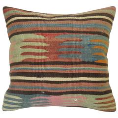Turkish Kilim Pillow Vintage Turkish Kilim Pillow