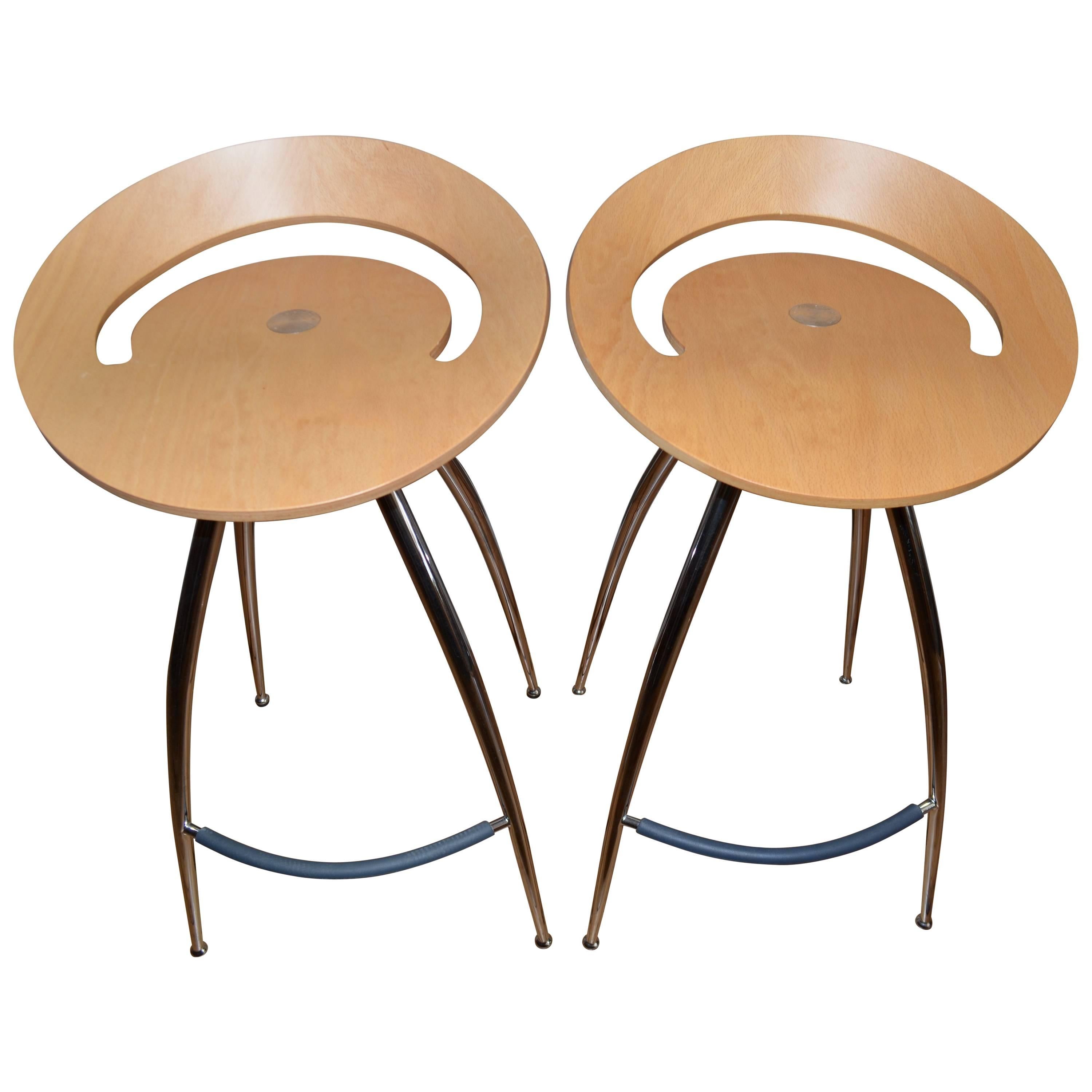 Pair of Lyra Stools by Magus Design of Italy, Distributed through Herman Miller