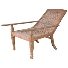 Anglo-Indian Teak Plantation Chair