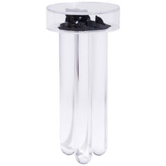 Vacation Table by Another Human, Contemporary Acrylic Side Table, Dark Version
