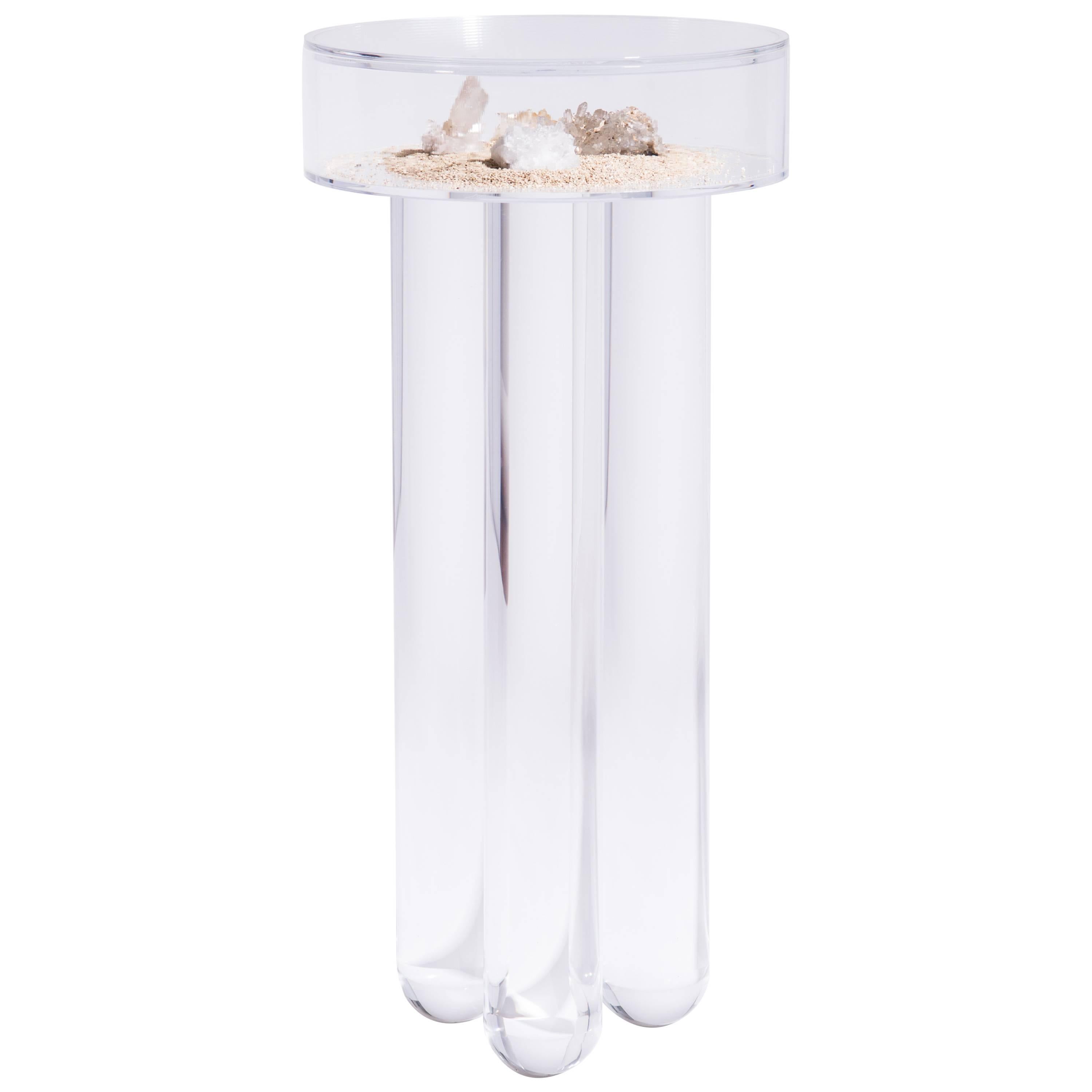 Vacation Table by Another Human, Contemporary Acrylic Side Table, Light Version