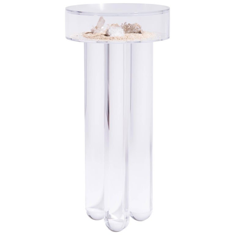 Vacation Table by Another Human, Contemporary Acrylic Side Table, Light Version For Sale