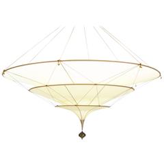 Fortuny Scheherazade Three-Tier Venetian Ivory Silk Chandelier