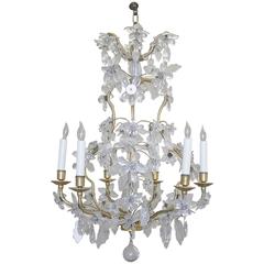 French Gilt Bronze and Crystal Chandelier 4