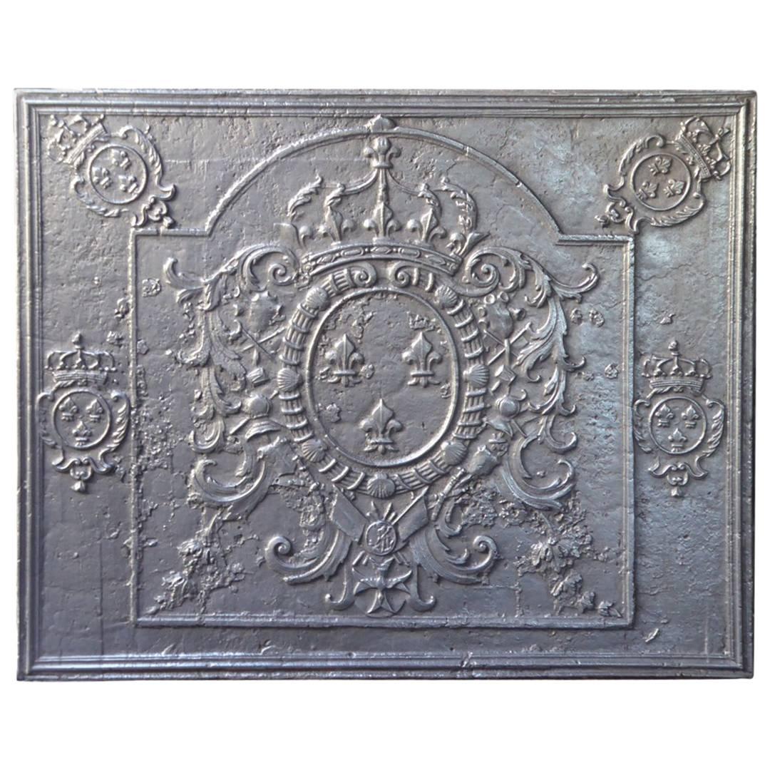 Magnificent 18th Century Arms of France Fireback