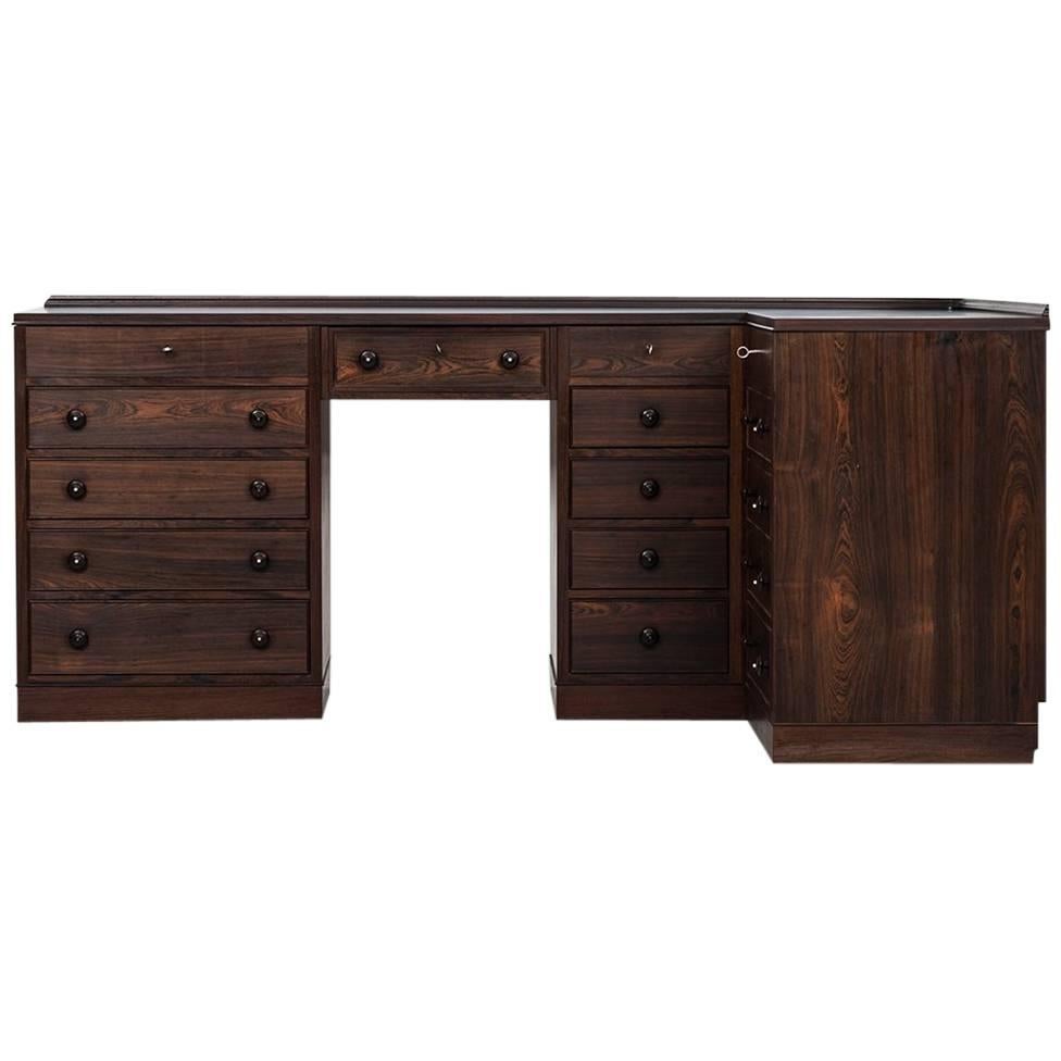 Corner Desk / Vanity / Storage Unit in the Manner of Frode Holm For Sale