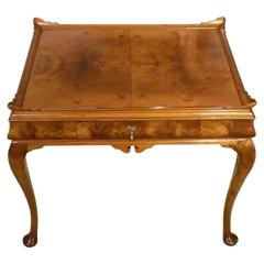 Fine Quality Walnut Queen Anne Style Coffee Table