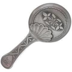 Rare George III "Tiny" Caddy Spoon Made 1812 by Lawrence & Company