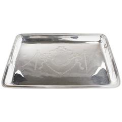 Antique Silver Tray, England, Birmingham 1912, 925 Sterling Silver