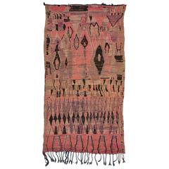 Old Boujaad Moroccan Rug as Tribal Art