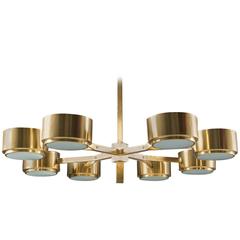 Extra Large Swedish Chandelier in Brass by Hans-Agne Jakobsson