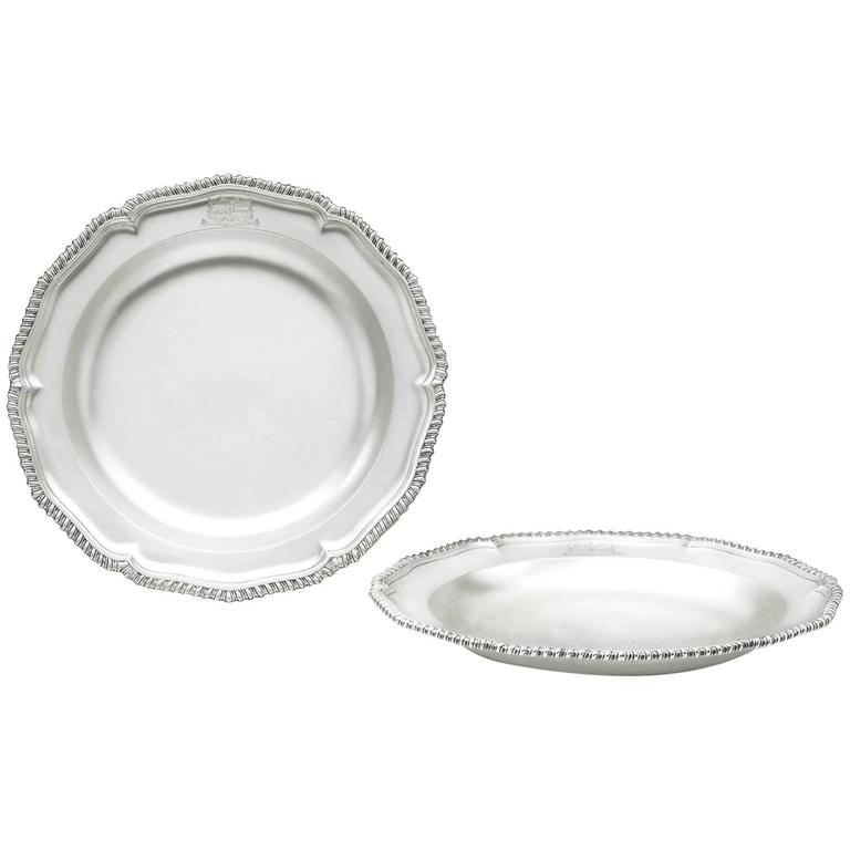 Rare Pair of III Serving Dishes Made by Richard Richardson of