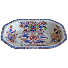 Plat de service Spode de la fin de l'époque géorgienne en pierre de fer motif Chinoiserie 2054:: vers 1820