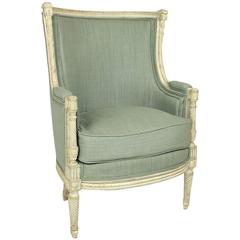 Louis XVI Paintwood Bèrgère à Gondole, Attributed to George Jacob