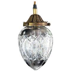 Victorian Cut-Glass Pendant Light
