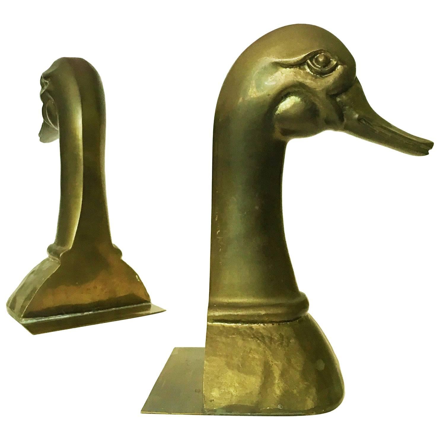 Brass Bookends from the 1970s