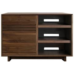 Modern 51" LP Storage Media Console Entertainment Cabinet with Drawer 7
