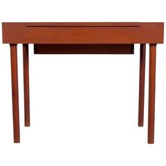 Mid-Century Teak Dressing Table with Mirror 1
