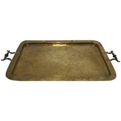 Beautiful Antique Brass Serving Tray