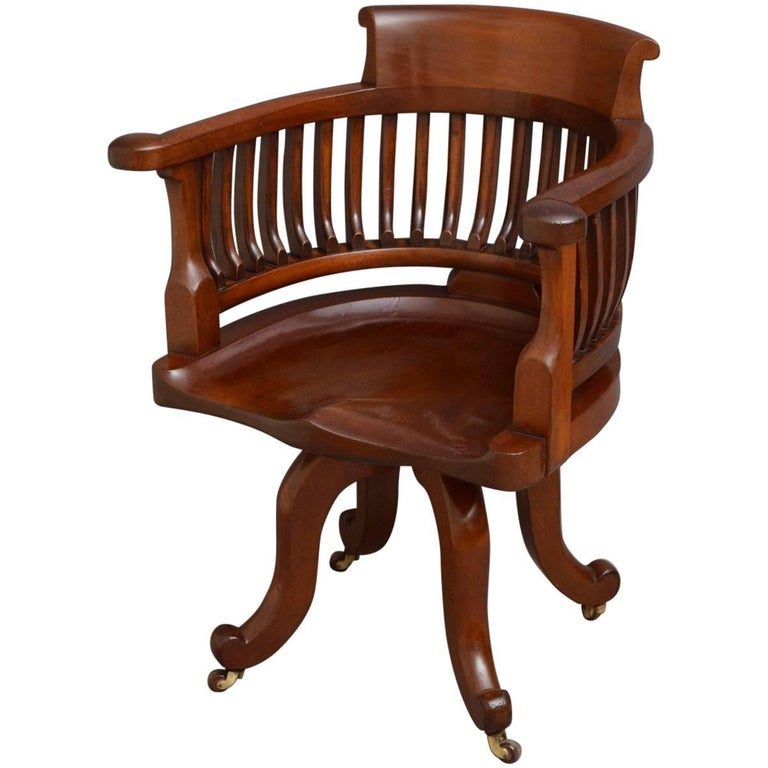 Victorian Mahogany Desk Chair