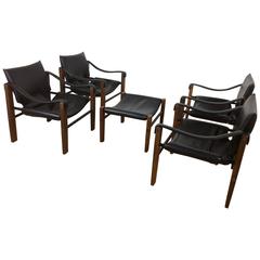 Arkana Four Safari Chairs and Stool