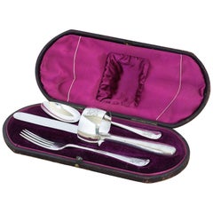 Victorian Silver Christening Set