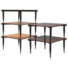 Set of Five "T8" Stackable Tables by Vico Magistretti for Azucena 12