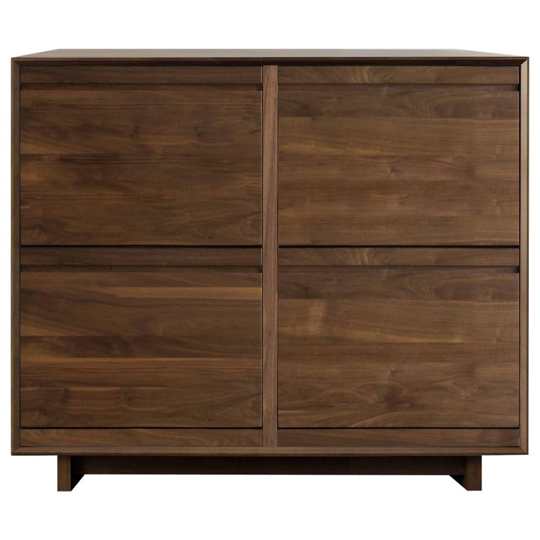 Modern Double LP Storage Cabinet For Sale