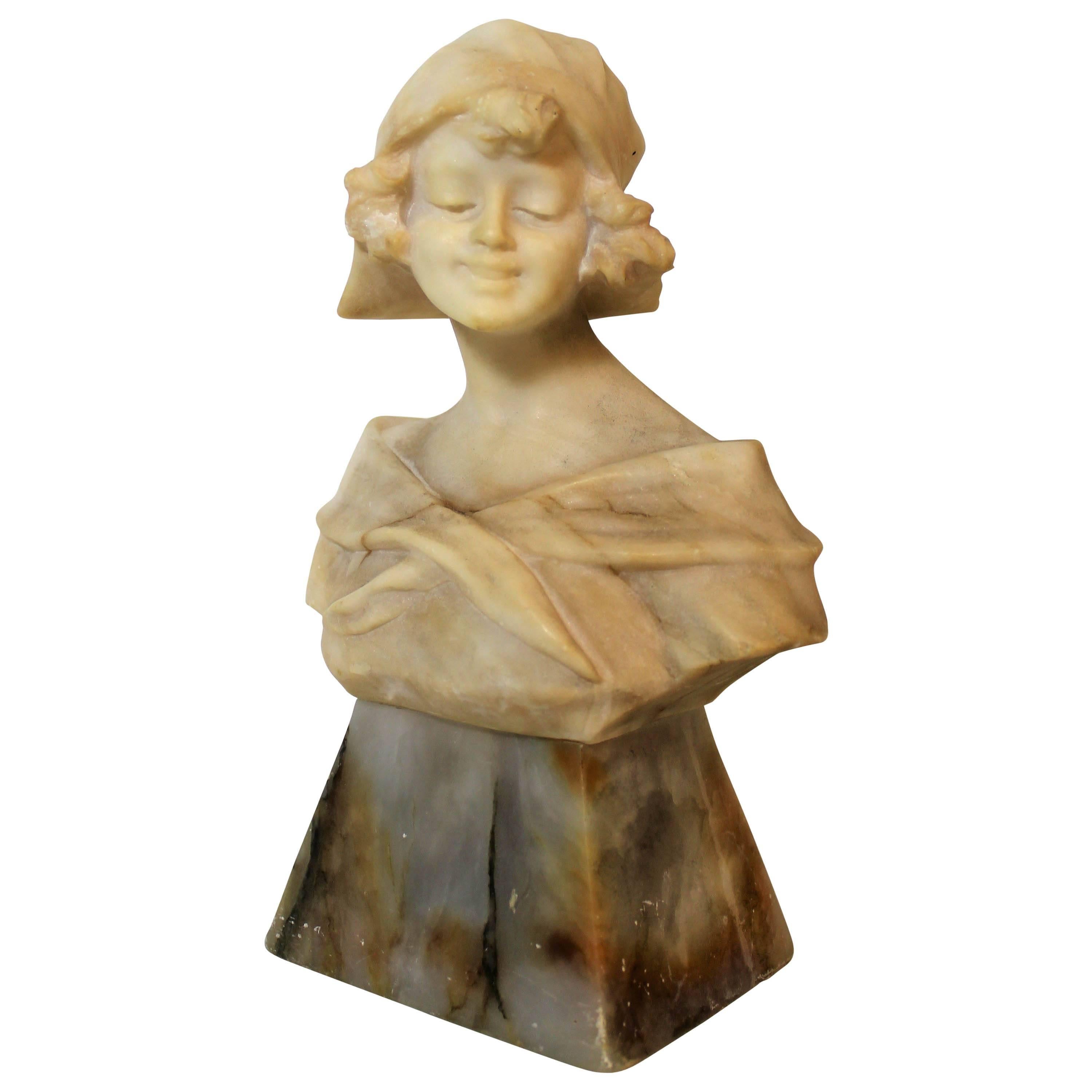 Art Nouveau Woman Sculpture or Bust