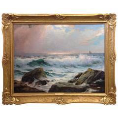 Squall Large Oil Painting by William Cutts, Canada