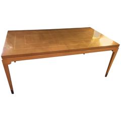 Stamped Parzinger Originals Bleached Mahogany Dining Table 10
