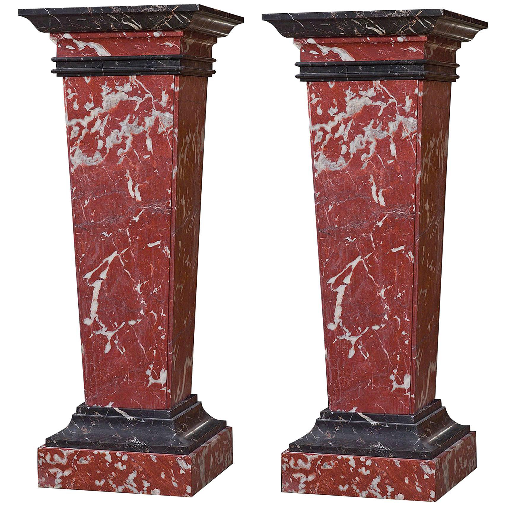 Italian Marble Pedestal Neoclassical Style