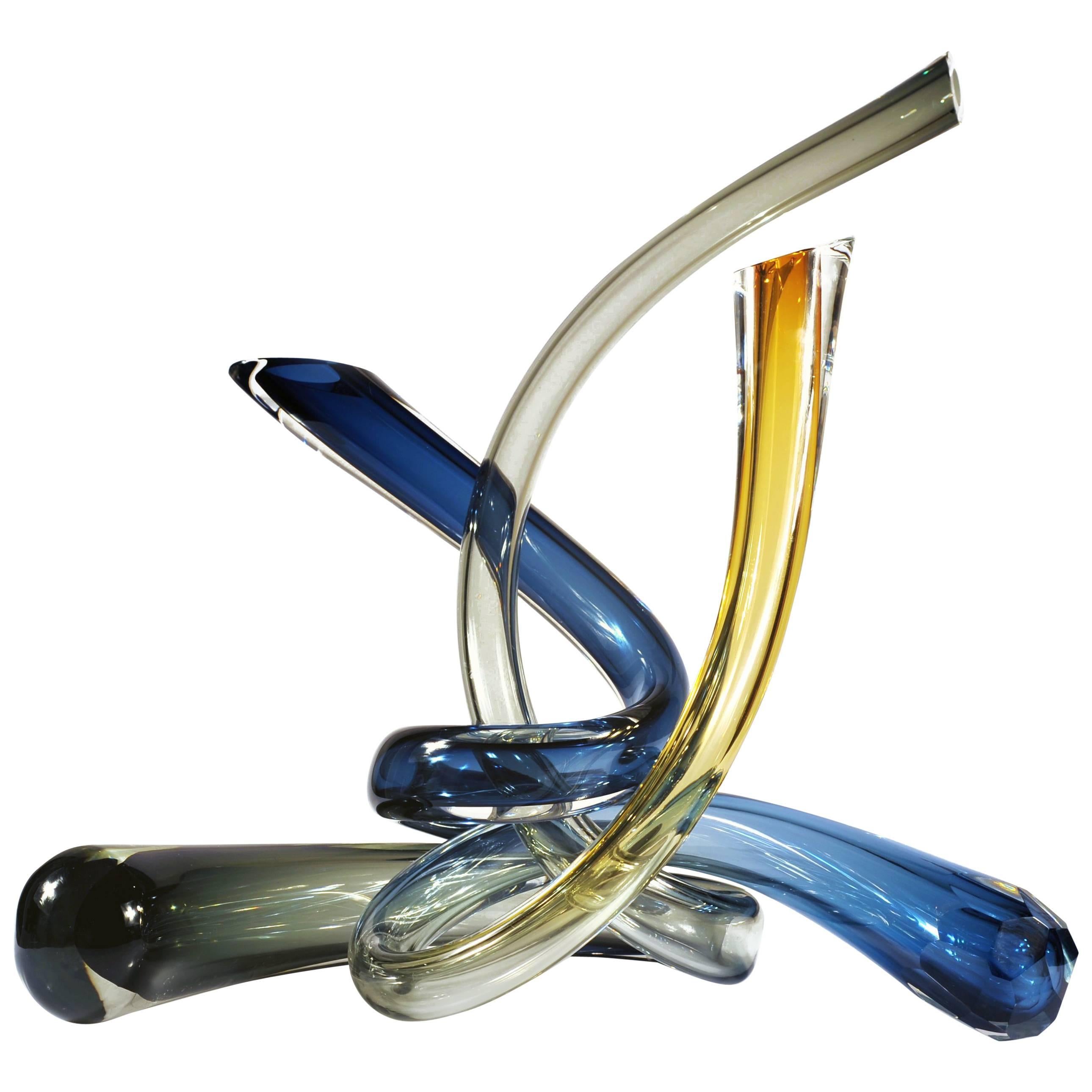 SPORELOVE Blown Glass Sculpture Set of 3