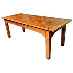 Early French Chestnut Table Seating Eight People, circa 1830 Antique Early French Chestnut Table Seating Eight People, circa 1830
