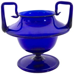 Vase aus Muranoglas im Stil von Napoleone Martinuzzi für Venini:: Italien:: 1920er Jahre