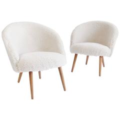 Pair of Easy Chairs by Ejvind A. Johansson