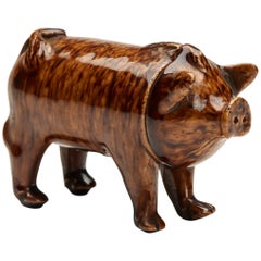 Used Rye Pottery Sussex Pig Drinking Vessel, circa 1870