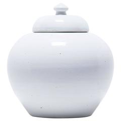 Chinese Tapered Cloud Onion Jar with Lid
