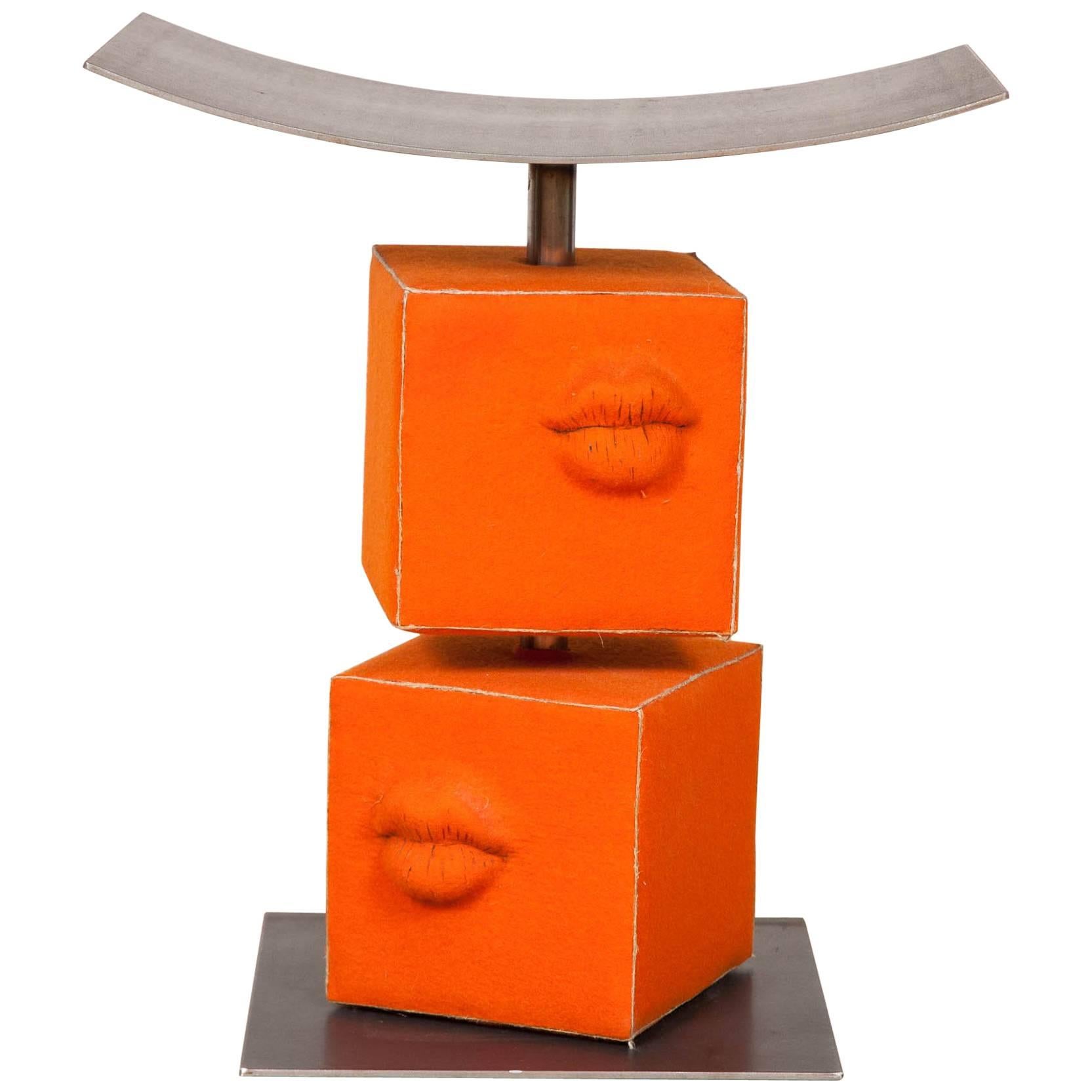 Limited Edition 'Besos' Stool by Françoise Weill For Sale