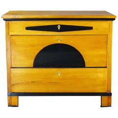 Biedermeier Commode Chest of Drawers 19th Century Maplewood 