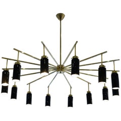 Spectacular Brass and Opaline Spider Pendant Spectacular Brass and Opaline Spider Pendant