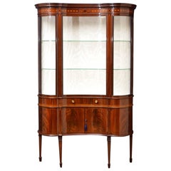 Late Victorian Inlaid Display Cabinet