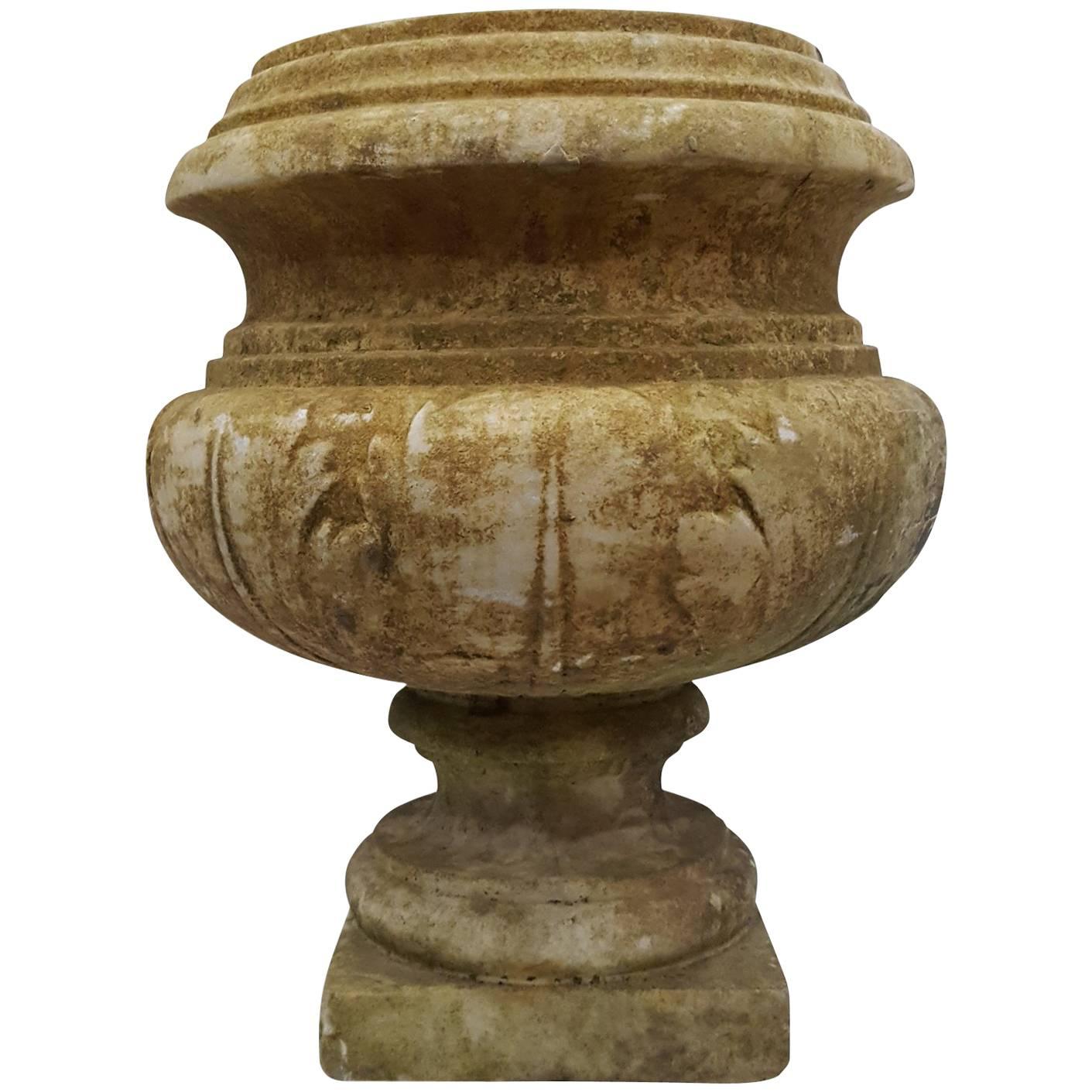 19th Century Antique Stone Urn Finial Large For Sale