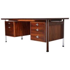 Danish Finn Juhl Rosewood Executive Desk France & Son, 1960s