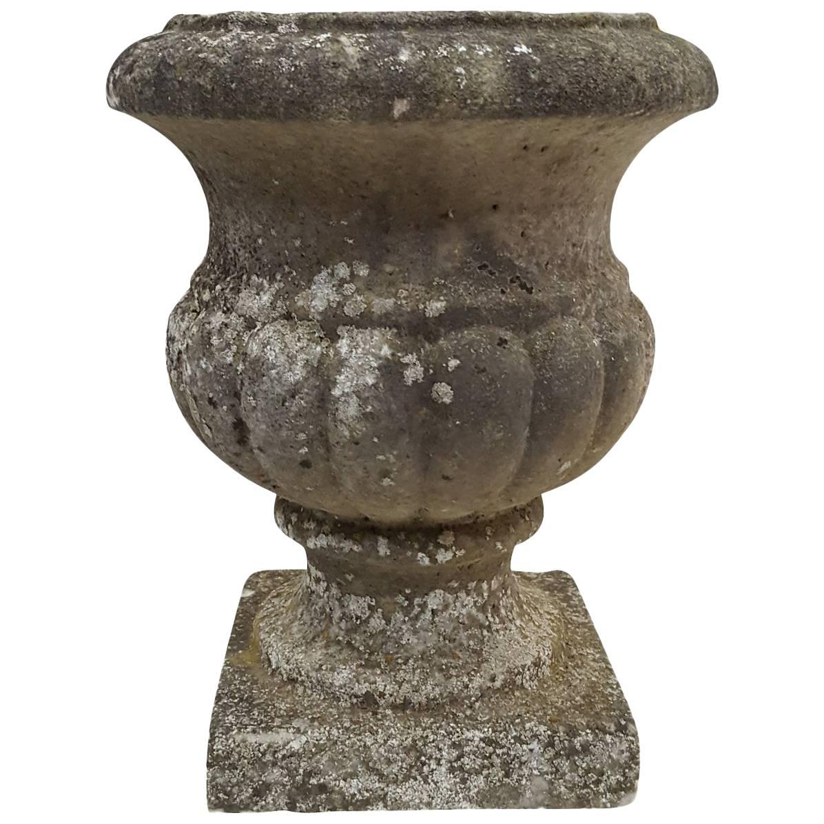 19th Century Antique Stone Urn Finial, Medium For Sale