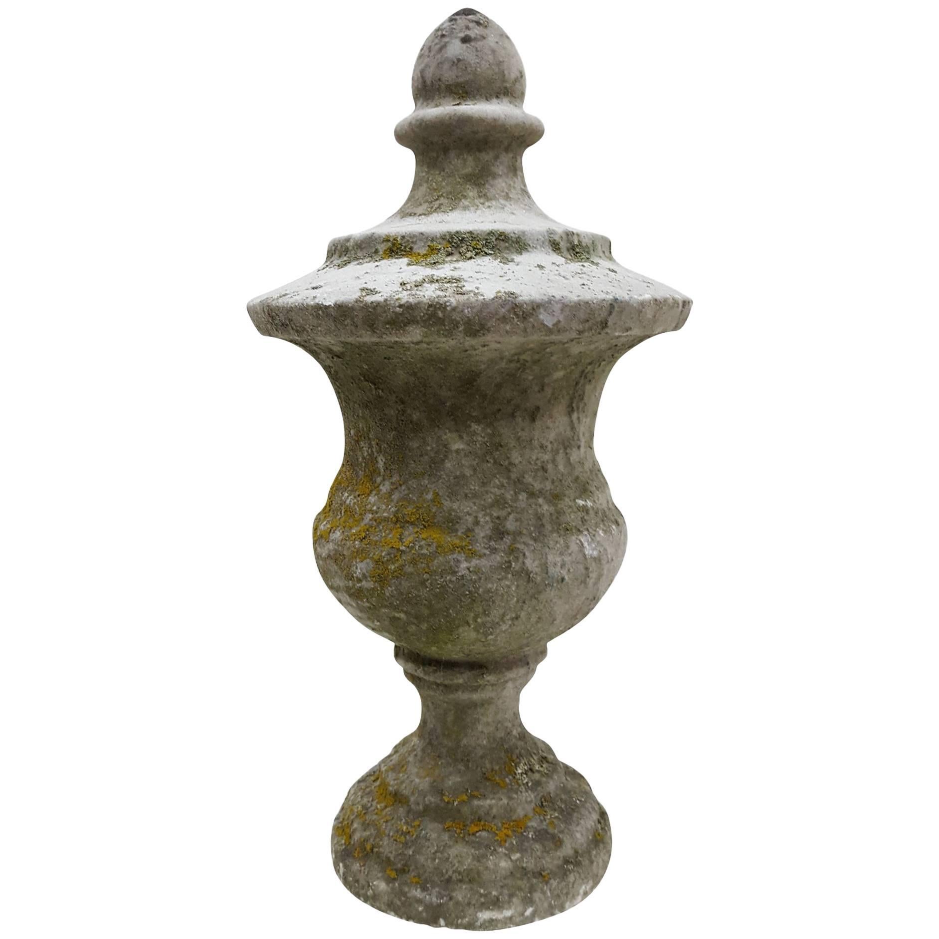 19th Century Antique Stone Finial Large For Sale